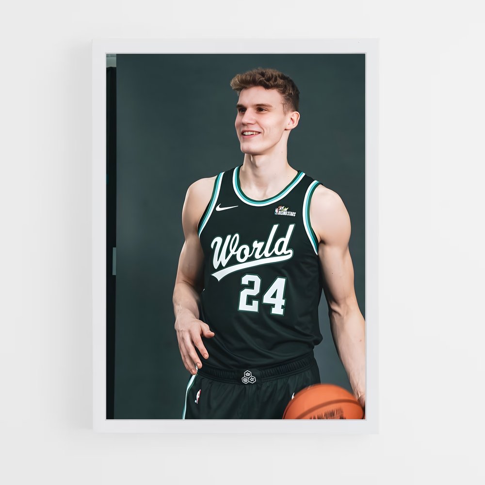 Poster Lauri de markkanen – affiche Basketball (vue 3)